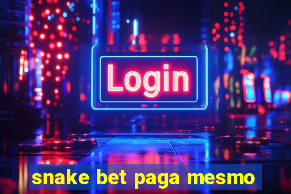 snake bet paga mesmo